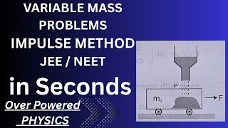 Variable mass | Variable mass problem | Variable mass short trick #variablemass #impulse #thrust