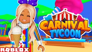 🎪 CREATING THE *COOLEST* CARNIVAL ON ROBLOX 🏀 | Carnival Tycoon