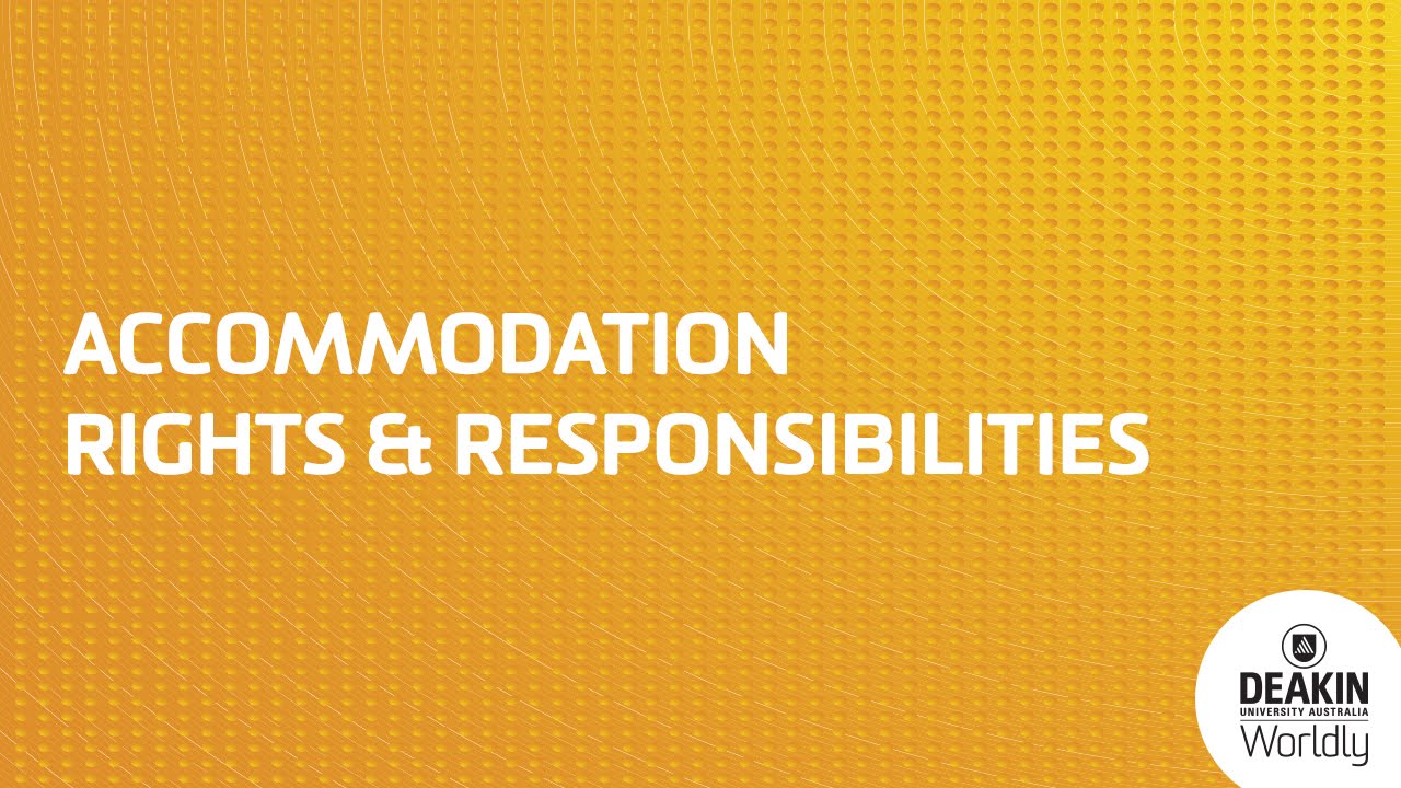melbourne zoo Deakin Accommodation - Rights & Responsibilities