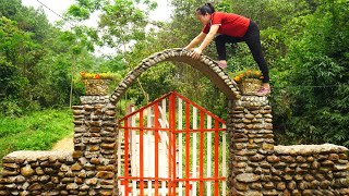 Complete Building Wonderful Farm Gate, Techniques Build High Gates With Many Stone | Daily Farm