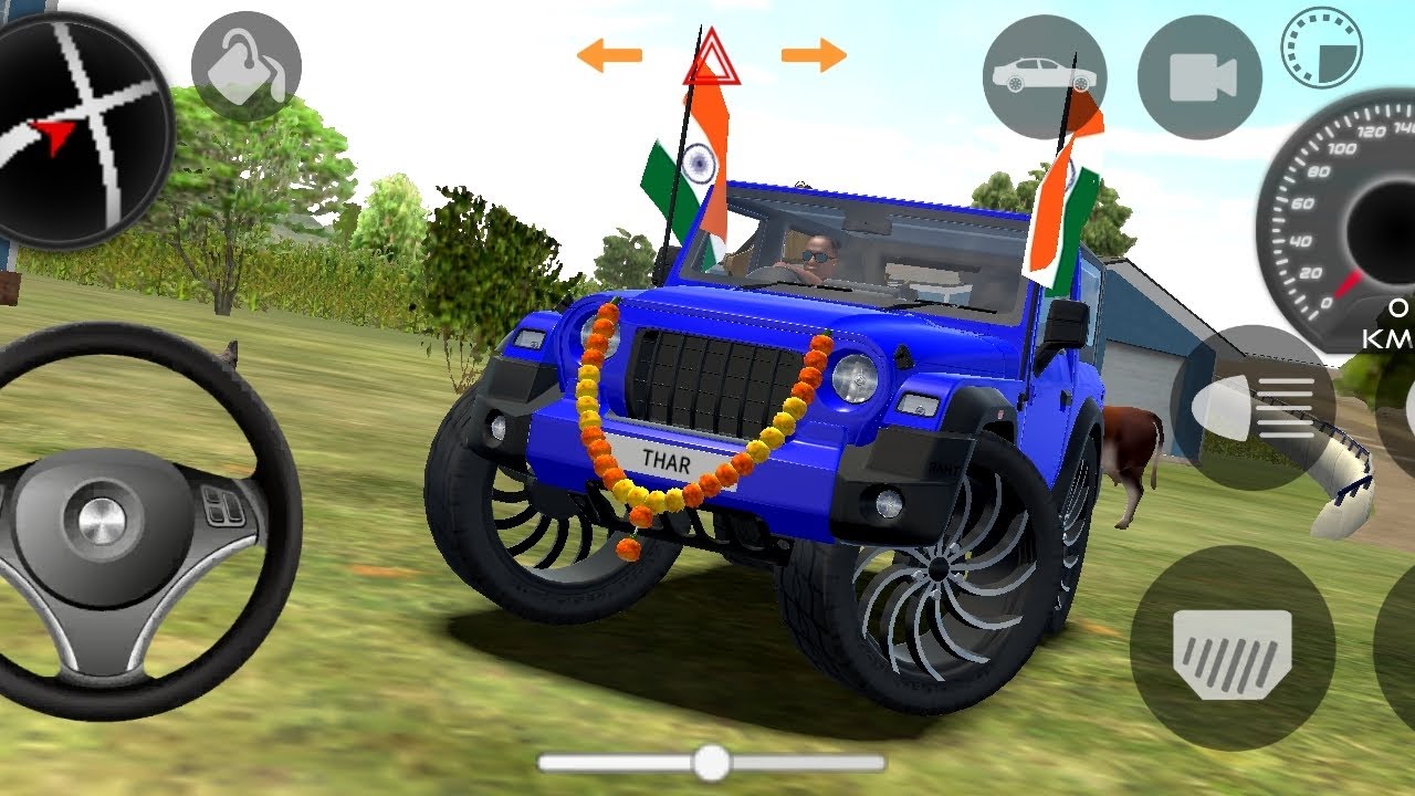 Mahindra modified Thar game 4y4 hand off roading and Thar wala game mein Thar ko kaise uthaen 