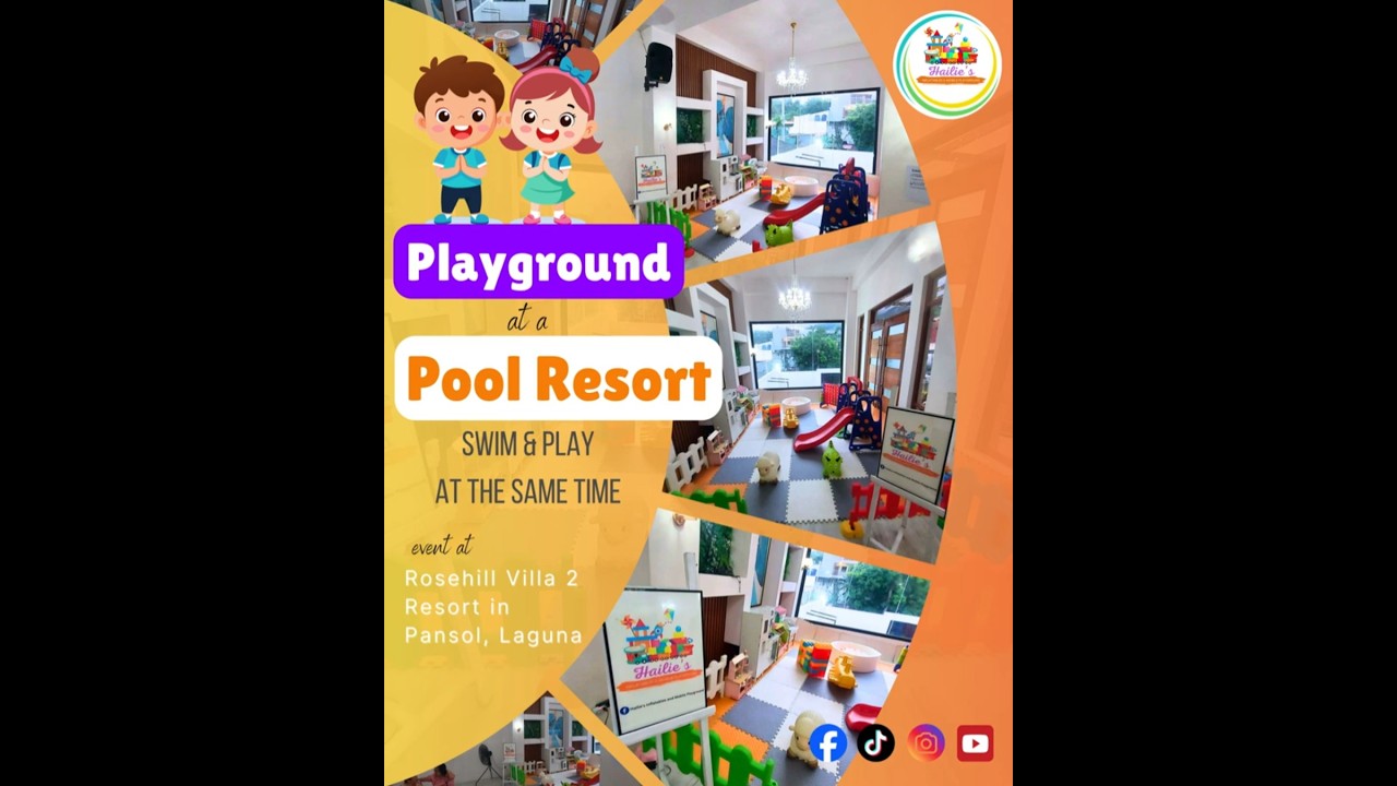 Pool party + playground? Yes please! 🎉🛝 