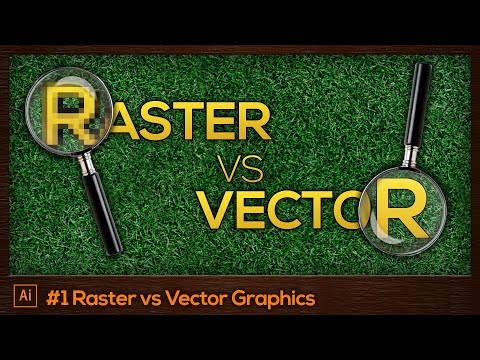 #1 Raster vs Vector Graphics | Adobe Illustrator For Beginners Tutorial [FREE]