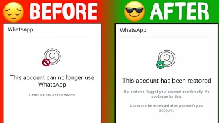 Fix This Account Can No Longer Use Whatsapp New 2025 Whatsapp Banned My Number