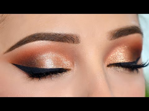 WARM TONED Smokey Eye Makeup Tutorial - Full GLAM