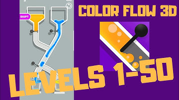 COLOR FLOW 3D. Levels 1-50 Walkthrough