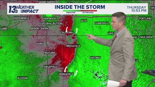 Tracking 2 potential tornadoes across West Michigan Thursday night