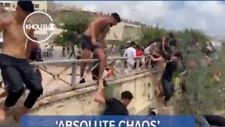 Absolute chaos in Spain as thousands of migrants breach the border
