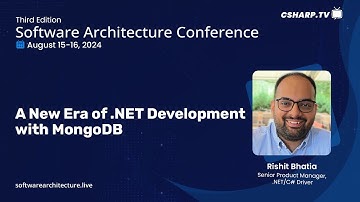 A New Era of .NET Development with MongoDB  | Software Architecture Conference