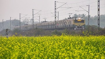 High speed Electric Multiple Unit (EMU) Train Katwa- Howrah Local of ER I Indian Railways