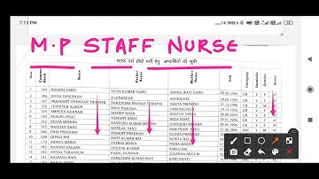MP NHM - STAFF NURSE - LIST जारी -  DOCUMENT VERIFICATION कराओ - SCHEDULE देखो + DOCUMENTS LIST ?