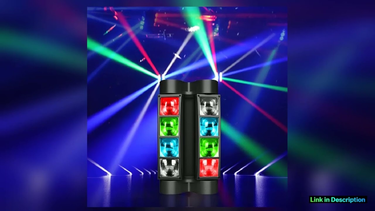 Big Dipper Stage Lights LED Spider Moving Head Light RGBW 4in1 Sound Activated DMX for DJ Party