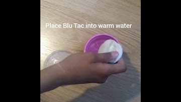 DIY FLUFFY SLIME USING BLU TAC. NO GLUE OR BORAX