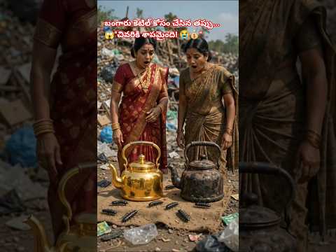 చెత్తలో దొరికిన బంగారు కెటిల్ అసలు రహస్యం 😱 | ఆశపడ్డ మహిళకు షాక్ | Telugu Moral Story