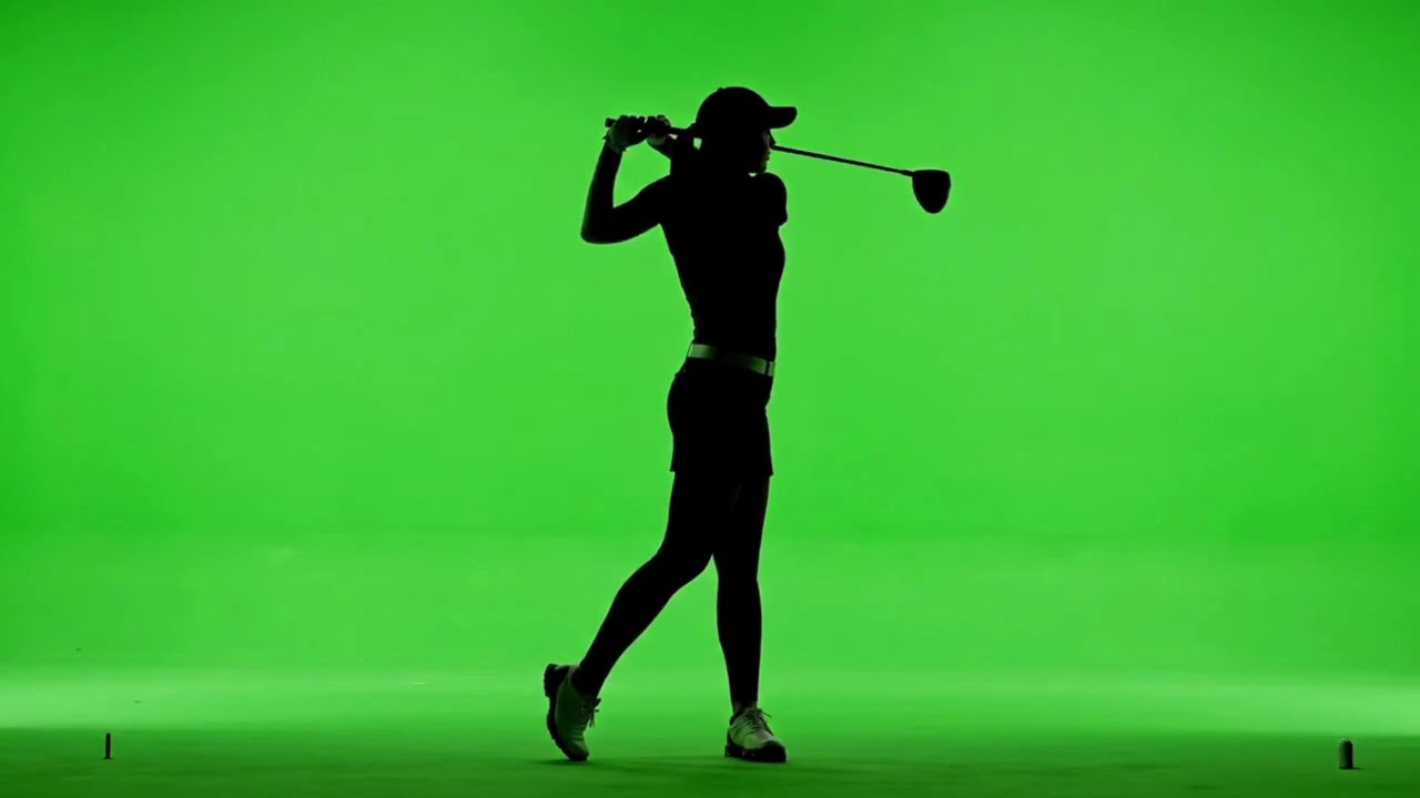Golf Player Silhouette Green Screen | Free VFX Footage