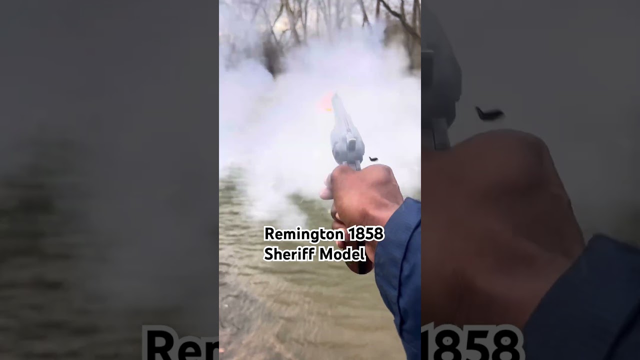 Remington 1858 Sheriff Model using Pyrodex Pellets