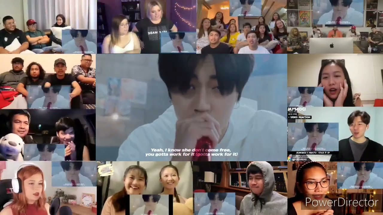 TREASURE(트레저) : PARK JEONG WOO(박정우) × HARUTO(하루토) - Stack It Up | Reaction Mashup | 해외반응 treasure