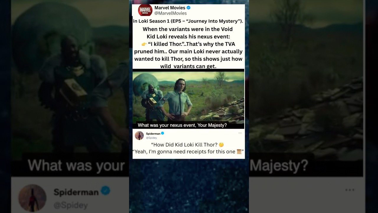 How Kid Loki Killed Thor