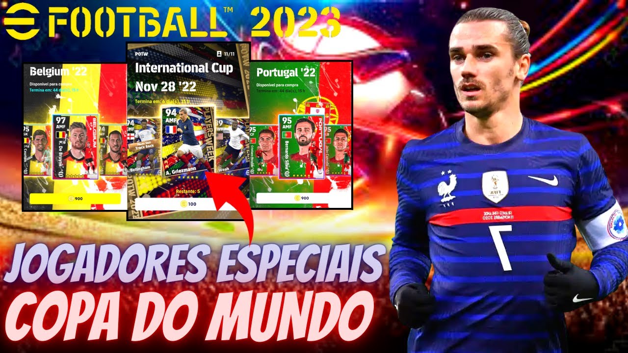 eFootball 2023 homenageia promessas da Copa com cards especiais