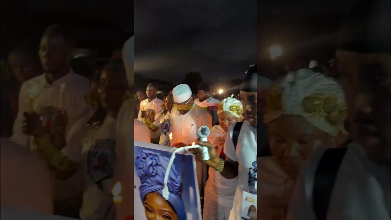 Family Members, Colleagues stage Walk for late Actress Tope Osoba at Candlelight Procession