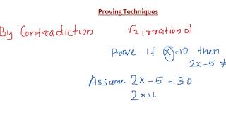 Theory of Computation - Proving Techniques By Contradiction