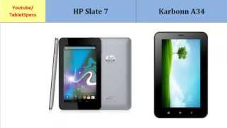 Hp Slate 7 Vs Karbonn A34, Full Specifications