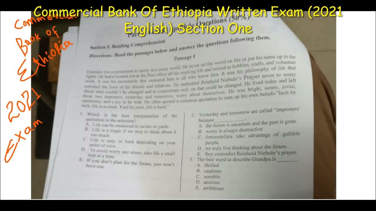 aptitude-test-15a-commercial-bank-of-ethiopia-exam-2021-english-p1-youtube