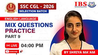 بث مباشر 4:00 مساءً || دفعة اختيار SSC CGL لعام 2026 || تدريب على أسئلة متنوعة - الجزء 9 || الأست... screenshot 5