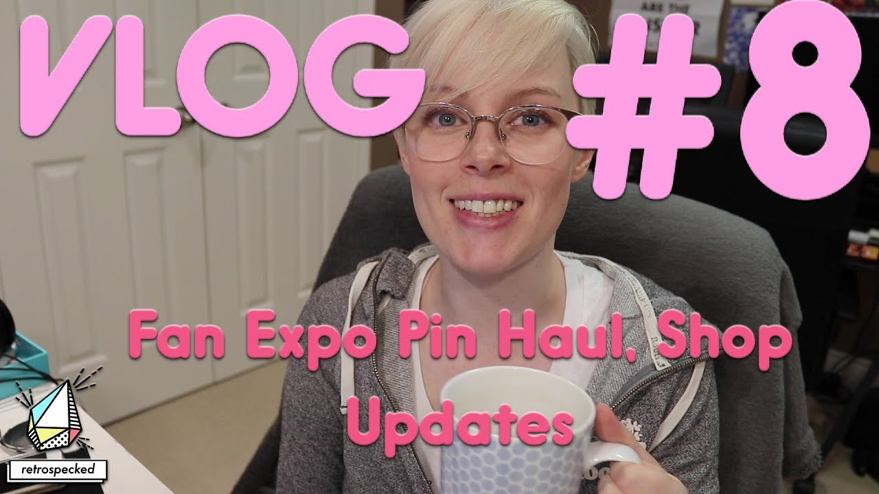Vlog the 8th - Fan Expo Pin Trade Haul - Etsy Shop Update - Enamel Pins | Retrospecked