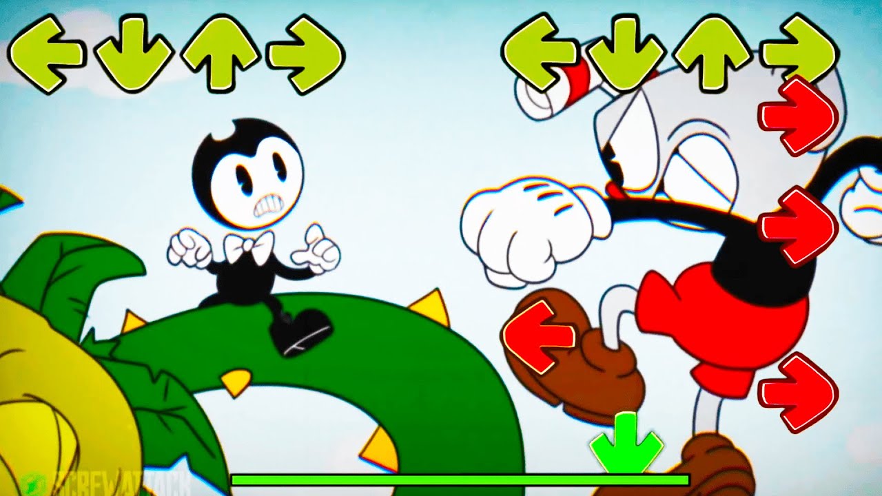 Cuphead VS Bendy in Friday Night Funkin be like FNF - YouTube