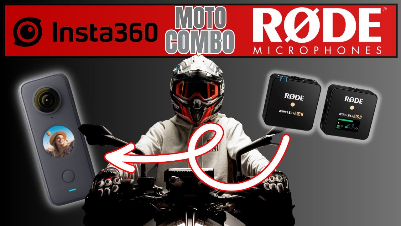 INSTA360 ONE X2 and RODE WIRELESS GOII MOTO COMBO - YouTube