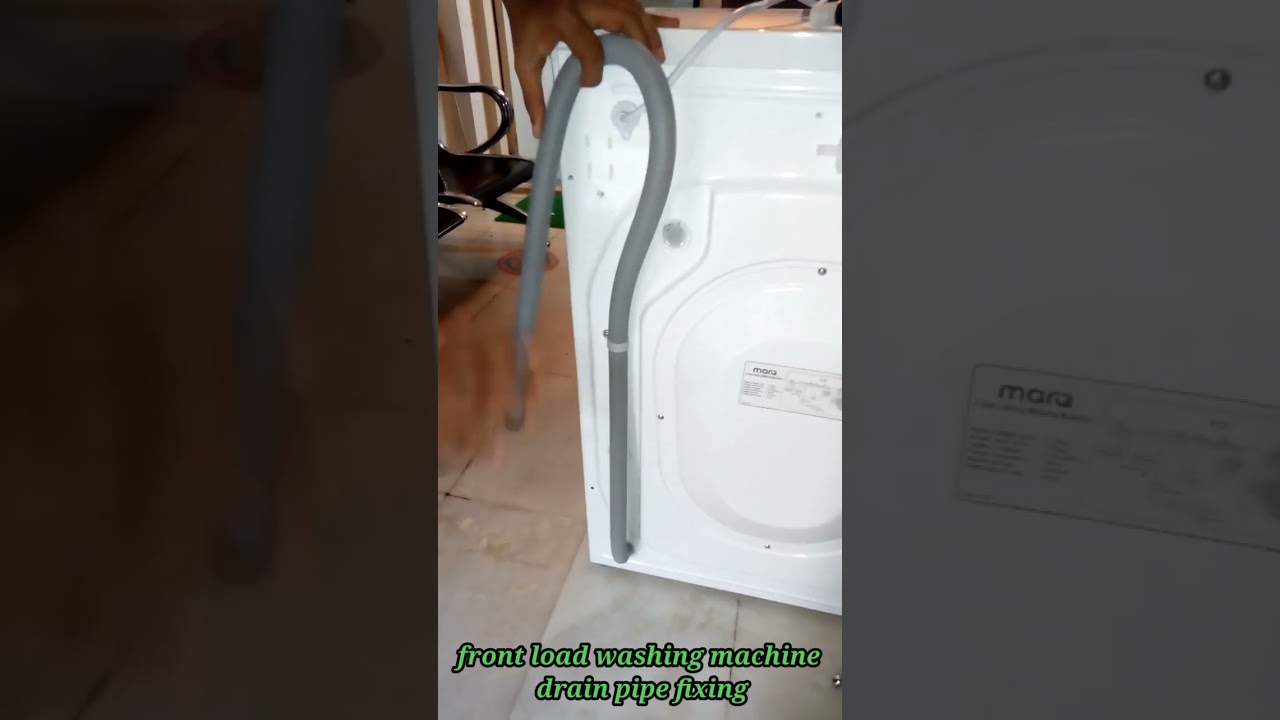 front load washing machine drain pipe fitting/फ्रंट लोड वाशिंग मशीन drain pipe फिटिंग 