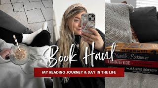 first ever BOOK HAUL, reading journey &amp; day in the life of a dog walker