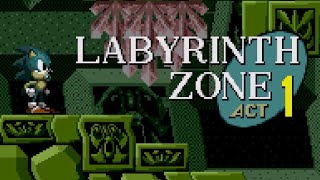 Underwater Labyrinth Zone [Sonic hacks Gameplay]