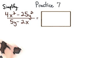 Simplify Rational Expressions Practice 7 - Visualizing Algebra