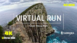 Virtual Run  Cape Hauy  Trail Run 4K  Treadmill Workout   Scenery Tasmania  Running Videos