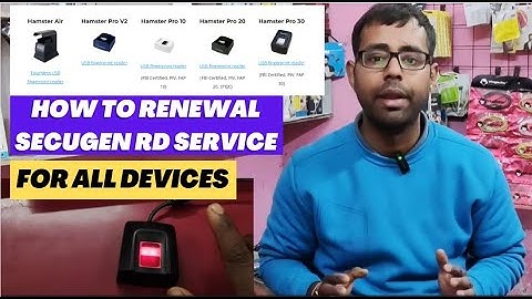 secugen rd service renewal kaise kare | secugen rd service validity expired | SecuGen Rd Service