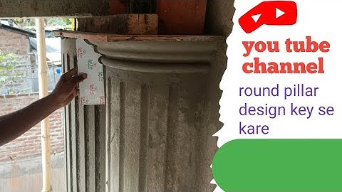 How To Make Creative Concrete Columns - Using Sand And Cement - Round Plastic Pipes Thank for