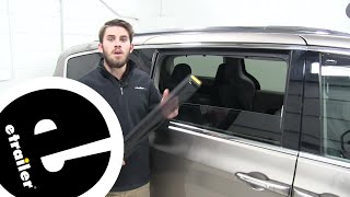 etrailer | WeatherTech Rear - Side Window Air Deflectors Installation - 2018 Chrysler Pacifica
