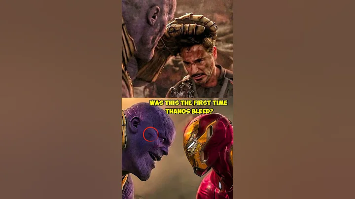 Was this the first time Thanos saw his blood | Tony Stark the 1st person to make the mad titan bleed