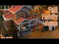 🍂Осенний семейный дом│Строительство│Fall Family Home│SpeedBuild [The Sims 4]