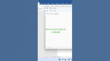 Save text data in Notepad