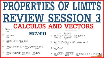 Properties of limits Exercise questions #3 Math grade 12 MCV4U1 Ontario #limits #calculus #vectors