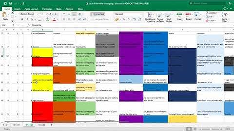 Sorting Qualitative Data  Using Microsoft Excel Part 1