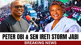 Peter Obi & Ireti Kingibe Storm Jabi Motor Park We Want A President With Capacity, Not Connections