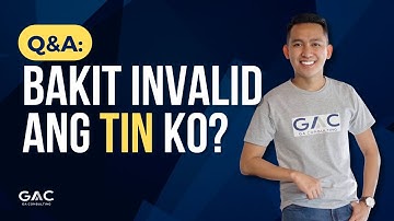 Bakit invalid ang TIN ko? #InvalidTIN #TINproblems
