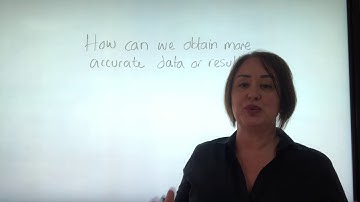 Accuracy? How do you improve accuracy in an experiment?