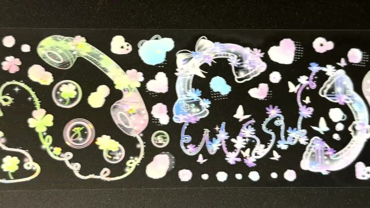 霧中星】听筒里蔵夢 -PET貝殻光 - 沼のオアシス 海外マステのカット販売店
