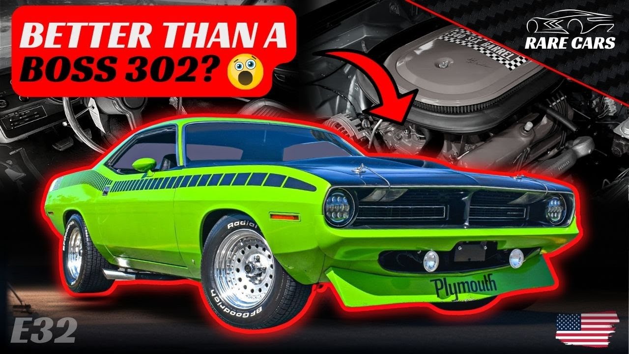 ЛЕГЕНДАРНЫЙ ответ Plymouth на Z28 и BOSS 302 — редкий Plymouth AAR Cuda 1970 года