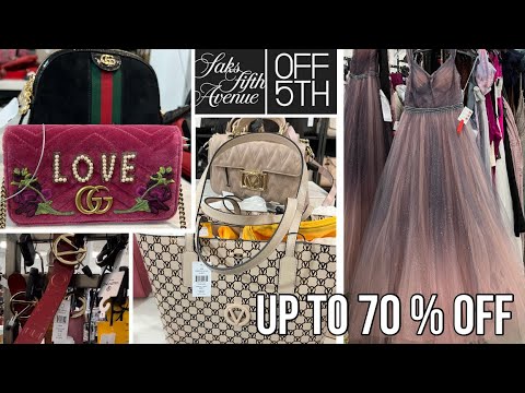 Saks OFF 5th Shopping Vlog - Bags, Belts, Dress & Tops - Gucci, Valentino & more ‼️ #browsewithme